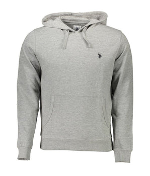 ASOCIACIÓN DE POLO DE EE. UU. Suéter de algodón gris para hombre