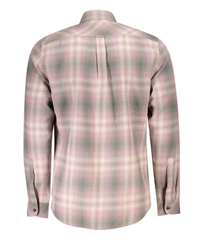 Hugo Boss Pink Cotton Men Shirt