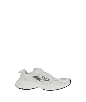 Balenciaga White Calf Leather Bos Taurus Athletic Sneakers