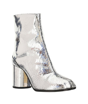 Margiela Gray Calf Leather Bos Taurus Ankle Boots