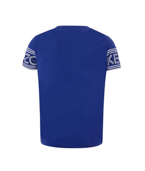 Kenzo Chic Blue Cotton Tee for Stylish Comfort