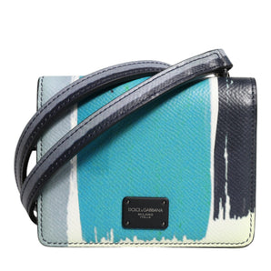 Dolce & Gabbana Multicolor Leather DG Logo Bifold Card Holder Wallet
