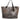 Dolce & Gabbana Brown Leopard BEATRICE Leather Logo Plaque Tote Bag