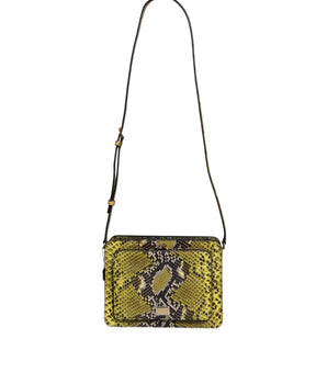 Bolso bandolera Dolce &amp; Gabbana de piel exótica verde con placa DG
