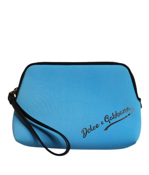 Dolce &amp; Gabbana Bolso tipo cartera con cremallera y logo DG azul
