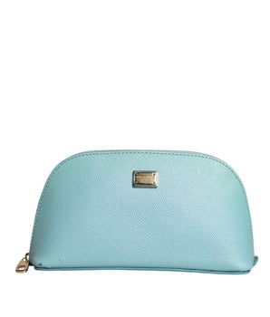 Bolso de mano mini de piel azul claro de Dolce &amp; Gabbana