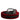 Dolce &amp; Gabbana Red Velvet Black Metal Buckle Logo Belt