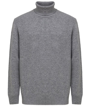 Cruciani Gray Cashmere Turtleneck