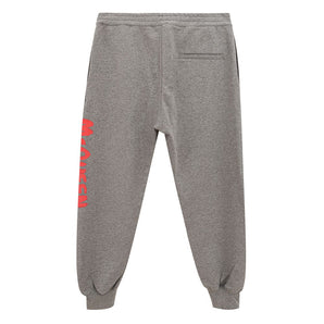 Alexander McQueen Pantalones elegantes en mezcla de algodón gris