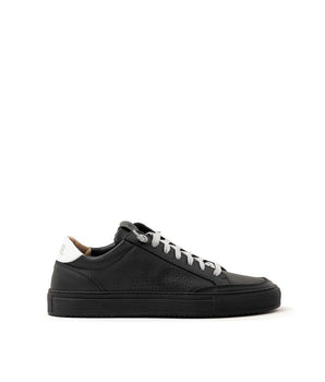 P448 Black Leather Athletic Sneakers