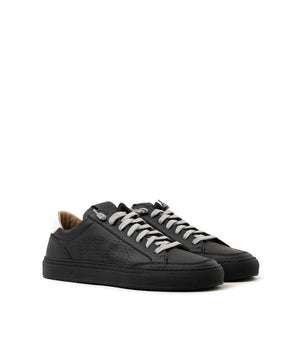 P448 Black Leather Athletic Sneakers