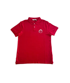 Trussardi Beachwear Red Cotton Men's Polo Shirt
