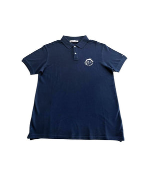 Trussardi Beachwear Blue Cotton Men's Polo Shirt