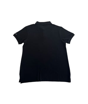 Trussardi Beachwear Black Cotton Men's Polo Shirt