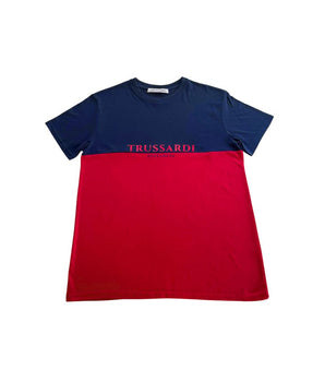 Trussardi Beachwear Red Cotton Men's T-Shirt