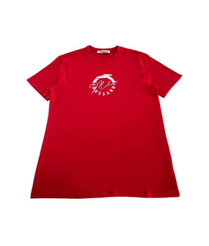 Trussardi Beachwear "Red Cotton Men's T-Shirt"