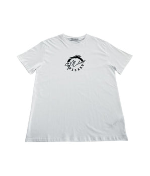 Trussardi Beachwear White Cotton Men's T-Shirt