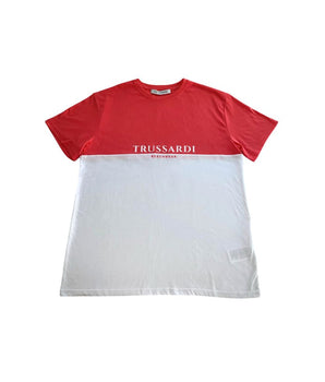 Trussardi Beachwear White Cotton Men's T-Shirt