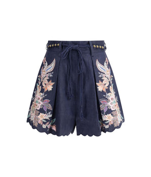 Zimmermann White Linen Bermuda Shorts