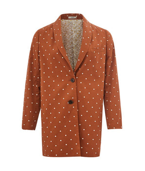 Lardini Chic Cotton Brown Jacket for the Modern Woman
