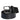 Dolce & Gabbana Black Blue Polyester Printed Metal Buckle Belt