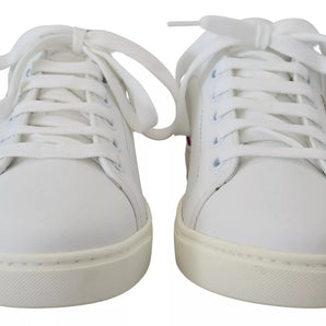 Dolce & Gabbana White Classic Sneakers Women Leather Shoes