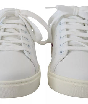 Zapatillas clásicas blancas Dolce &amp; Gabbana de piel para mujer