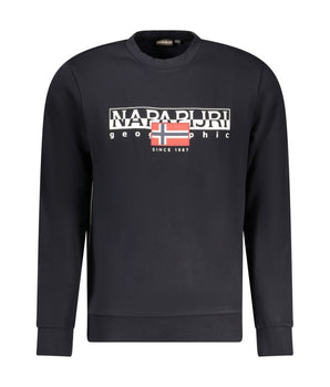 Napapijri Black Cotton Men Sweater