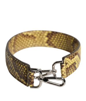 Correa de hombro para bolso de piel exótica amarilla de Dolce &amp; Gabbana