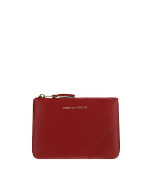 Comme Des Garçons Red Calf Leather Bos Taurus Wallet