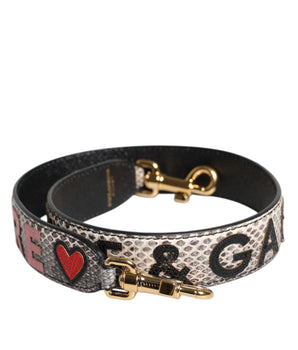 Correa de hombro para bolso con parche DG AMORE multicolor de Dolce &amp; Gabbana