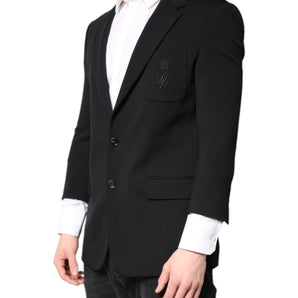 Dolce & Gabbana Black Single Breasted Men Coat Blazer Suit