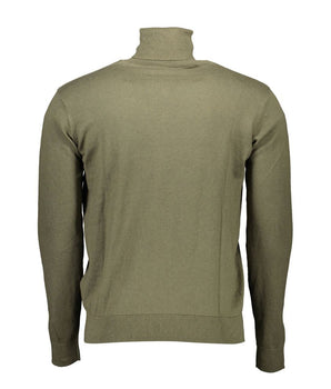 US POLO ASSN. Men's Green Cotton Sweater