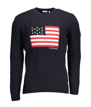US POLO ASSN. Men's Blue Wool Sweater