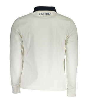 La Martina White Cotton Men Polo Shirt