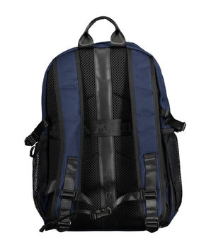 La Martina Blue Polyester Men Backpack