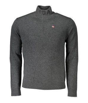 Napapijri Gray Fabric Men Sweater