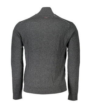 Napapijri Gray Fabric Men Sweater