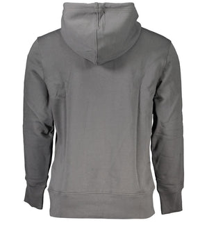 Calvin Klein Elegant Gray Hooded Sweatshirt