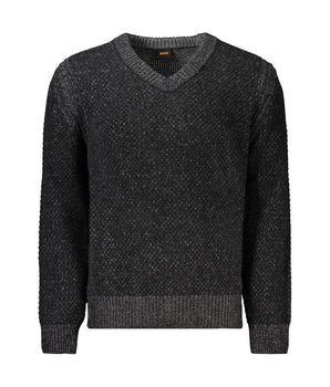 Hugo Boss Black Wool Men Sweater