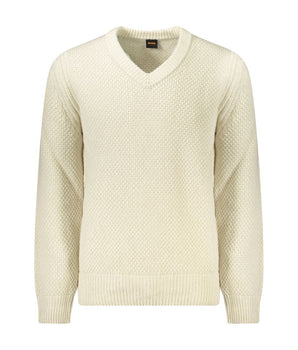 Hugo Boss Beige Wool Men Sweater