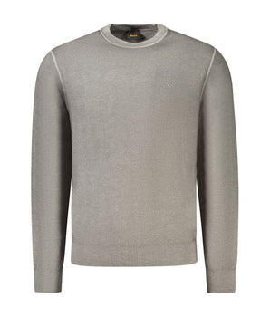 Hugo Boss Gray Wool Mens Sweater
