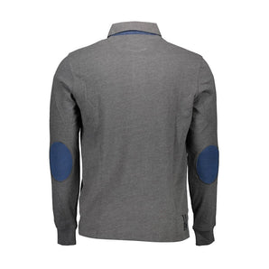 US POLO ASSN. Gray Cotton Men Polo Shirt