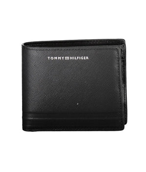 Tommy Hilfiger Men's Black Leather Wallet