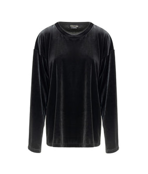 Camiseta y top sintéticos negros de Tom Ford