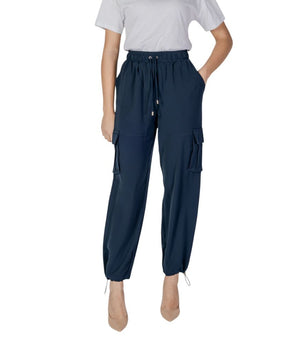 Liu Jo Blue Polyester Cargo Pants