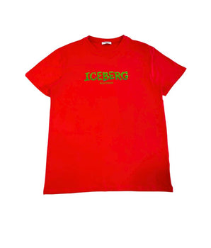 Iceberg Red Cotton Men's T-Shirt