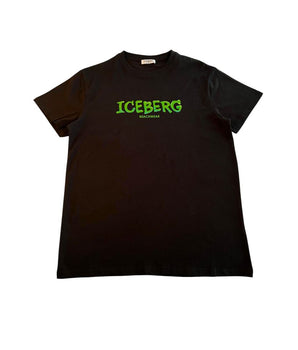 Iceberg Black Cotton Men's T-Shirt