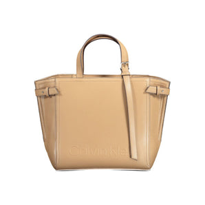 Bolso de mujer Calvin Klein de poliéster marrón