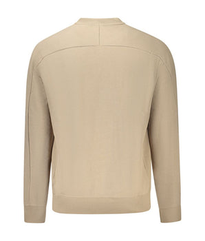 Hugo Boss Beige Cotton Men Sweater